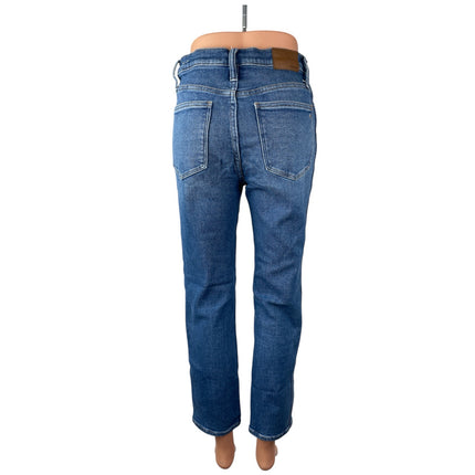Madewell Stovepipe Women's Blue High Waisted Straight Mom Denim Jeans Pants 27