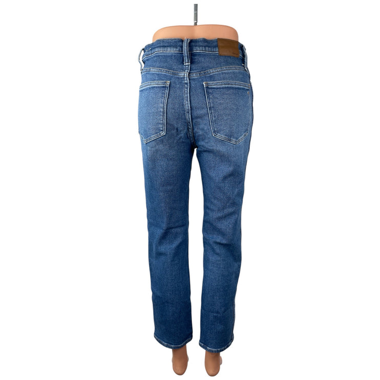 Madewell Stovepipe Women's Blue High Waisted Straight Mom Denim Jeans Pants 27