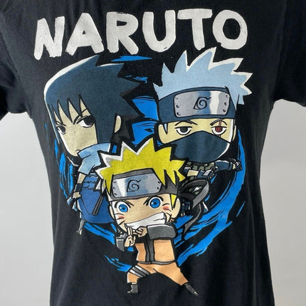 Naruto Shippuden Ripple Junction Men's Black Anime Crew T Shirt Tee Top Size M