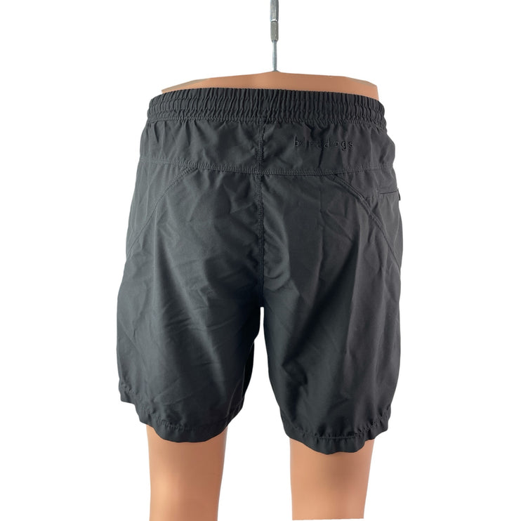 boom. Men's Gray Pull On Yoga Workout Running Gym Athletic Mini Shorts Size S