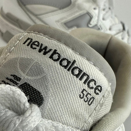 New Balance 550 Rain Cloud Men's White Gray Low Top Sneakers Shoes M-7 W-8.5