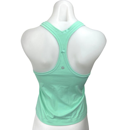Lululemon Mint Green Racerback Sleeveless Yoga Workout Athletic Tank Top Size 4