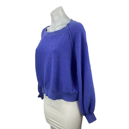 Free People Found My Friend Women's Purple Knit Long Sleeve Sweater Top Size XS