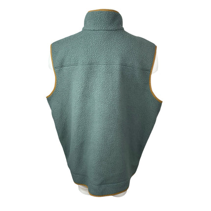Eddie Bauer Quest 300 Sherpa Fleece Green Body Warmer Gilet Vest Sweater Top XXL