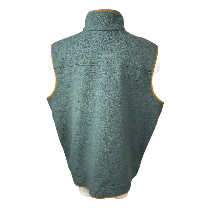 Eddie Bauer Quest 300 Sherpa Fleece Green Body Warmer Gilet Vest Sweater Top XXL