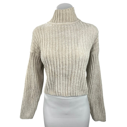 Divided by H&M Pullover Women's Cream Turtleneck Long Sleeve Sweater Top Size M