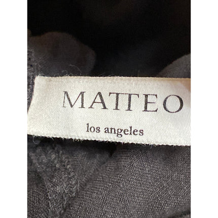 Matteo Women Black Long Sleeve Utility Cargo Denim Jean Coverall Jumpsuit Size S