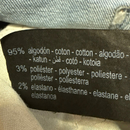 Zara Women's Blue Medium Wash Mid Rise Crop Flared Bootcut Denim Jeans Size 10