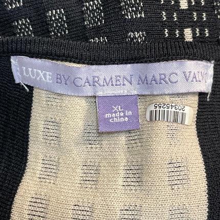 Luxe by Carmen Marc Valvo Sleeveless Mini Tank Skater Flare A-Line Dress Size XL