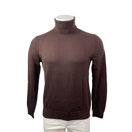 Banana Republic Men's Brown 100% Wool Turtleneck Long Sleeve Sweater Top Size M