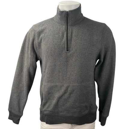 J.Crew Men's Gray Half Zip High Neck Long Sleeve Sweatshirt Sweater Top Size M