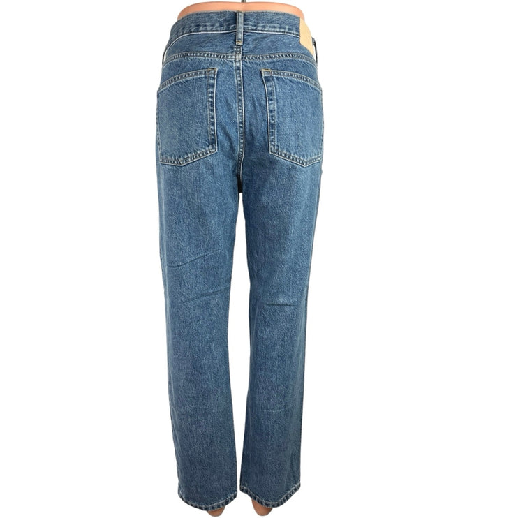 Everlane Blue Medium Wash High Rise The 90s Cheeky Straight Leg Jeans Size 29