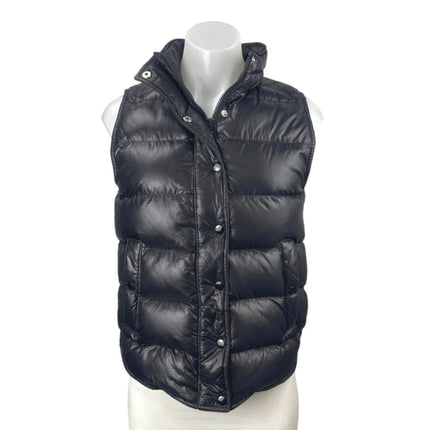 J.Crew Women's Black Insulated Down Zip Up Puffer Quilted Coat Vest Jacket XS