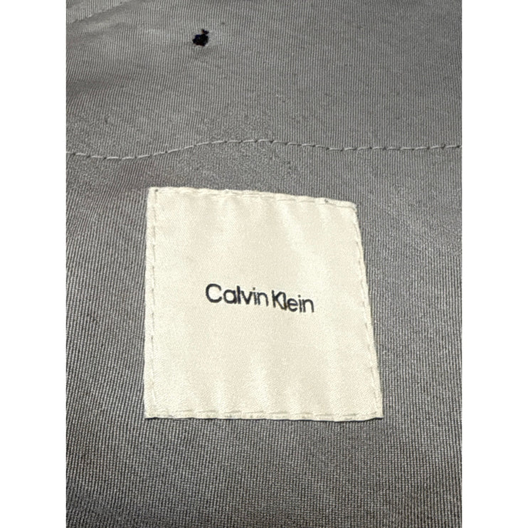 Calvin Klein Men's Gray Wool High Rise Straight Chino Trousers Dress Pants Sz 32
