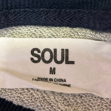 Soulcycle Women's Gray Fleece Long Sleeve Crewneck Sweatshirt Sweater Top Size M
