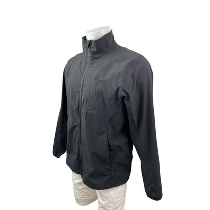 Lululemon Sojourn Mens Black Long Sleeve Full Zip Windbreaker Coat Jacket Size M