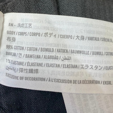 Abercrombie & Fitch Black High Rise Skinny Flared Split Hem Denim Jeans Pants 27