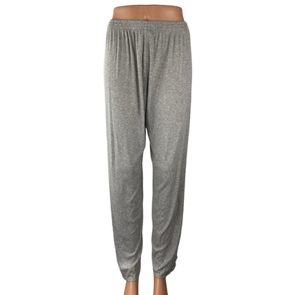 NAP 100% Cashmere Gray High Rise Yoga Athletic Activewear Trousers Sweat Pants M