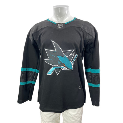 Adidas Climalite San Jose Sharks NHL Stealth Alternate Black Hockey Jersey Sz 50