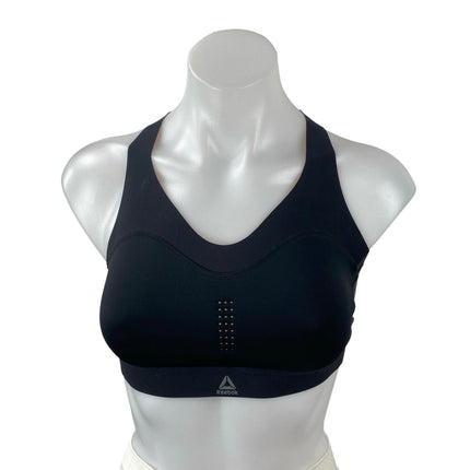 Reebok Pure Move Black Sleeveless Yoga Gym Athletic Activewear Sports Bra Top S