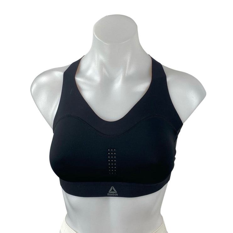 Reebok Pure Move Black Sleeveless Yoga Gym Athletic Activewear Sports Bra Top S