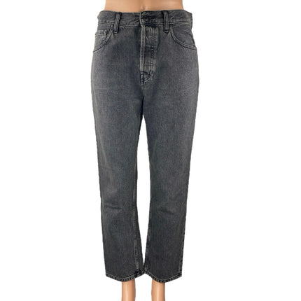 Everlane 90's Cheeky Black Wash Straight Leg High Waist Denim Jeans Pants Sz 27