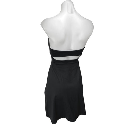 Susana Monaco Black Sleeveless Strapless Tube Bandeau Cutout ALine Min Brie Susana Monaco Black Sleeveless Strapless Tube Bandeau Cutout ALine Min Brie