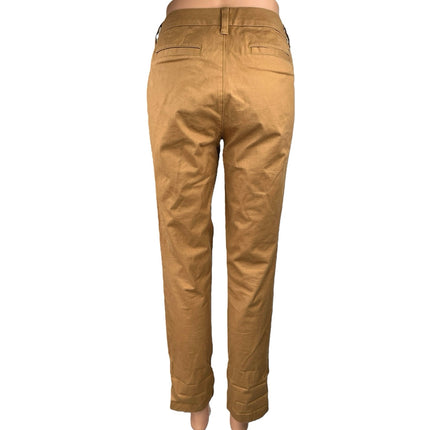 Tommy Hilfiger Women's Brown Mid Rise High Waist Chino Trousers Pants Size 6