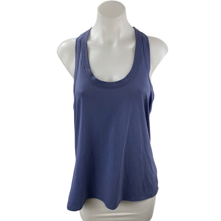 Athleta Women's Blue Sleeveless Scoop Neck Racerback Athletic Tank Top Size L