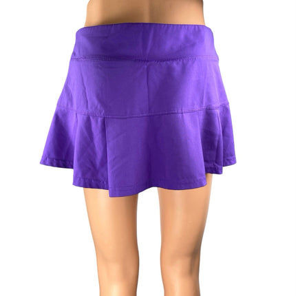 Prince Purple A Line Pleated Sporty Tennis Golf Athletic Skirt Skort Size S