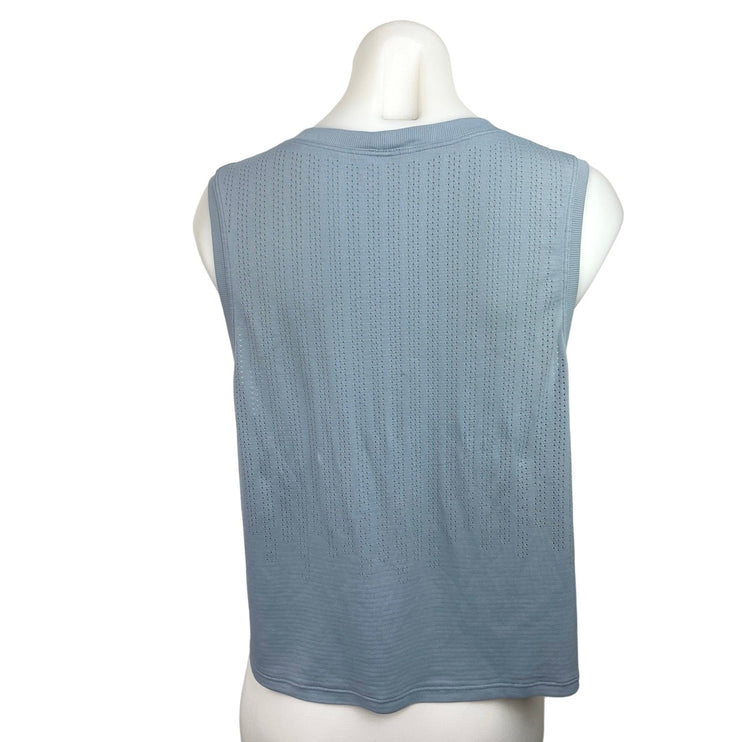 Lululemon Blue Boxy Crew Neck Pullover Soft Running Athletic Tank Top Size M