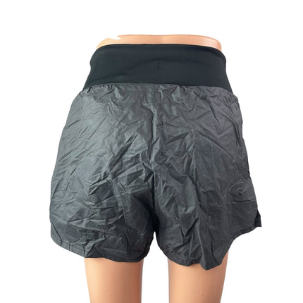 Nike Women's Gray High Waisted Athletic Fitness Workout Running Shorts Size S