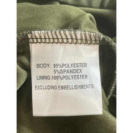 Princess Polly Tara Women's Green Ruched Sleeveless Mini Cami Bodycon Dress Sz 4