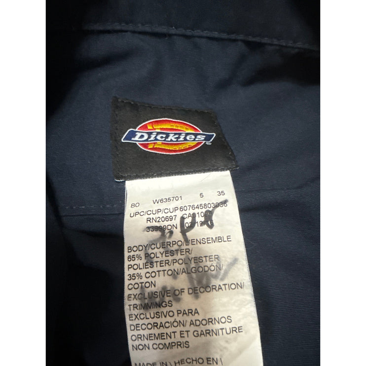 Dickies Industrial Women's Blue Collared Short Sleeve Coverall Romper Jumpsuit S