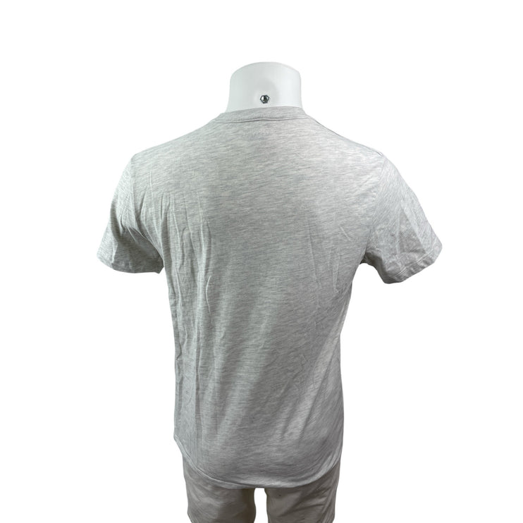 AllSaints Men's Gray Logo Heather Short Sleeve Crew Neck T Shirt Tee Top Size M
