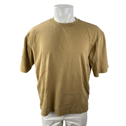 Uniqlo Men's Brown Crew Neck Short Sleeve Comfort Fit Basic Tee T-Shirt Top Sz L