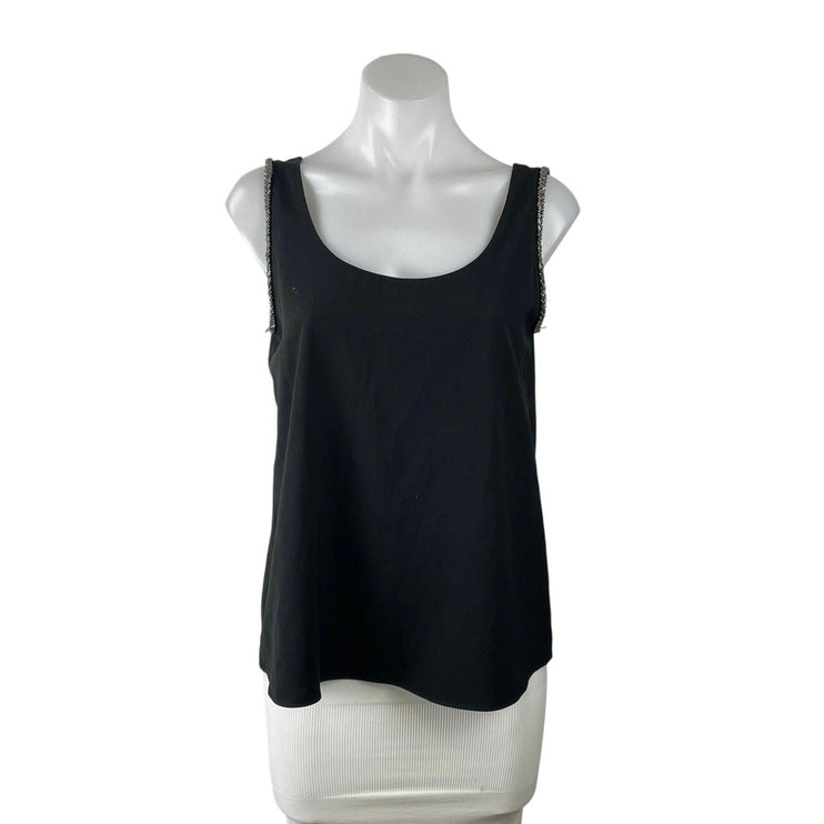 NetWork Women's Black Sleeveless Scoop Neck Cami Camisole Tank Top Size XS