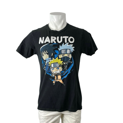 Naruto Shippuden Ripple Junction Men's Black Anime Crew T Shirt Tee Top Size M