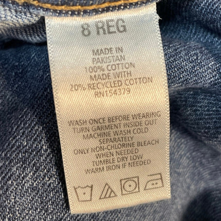 Aeropostale Women's Blue High Rise Palazzo Wide Leg Baggy Denim Jeans Size 8