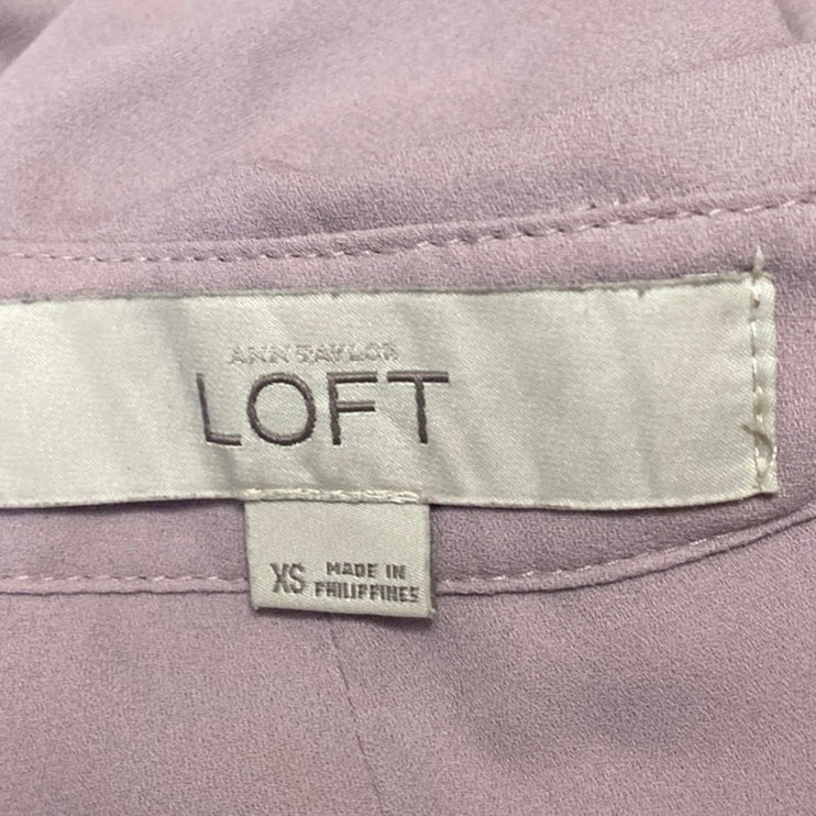 Ann Taylor LOFT Women's Pink Sleeveless High Neck Keyhole Tank Blouse Top XS