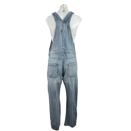 Gap Women's Blue Medium Wash Utility Y2k Straight Denim Jean Overalls Size M