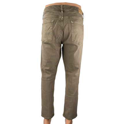 Bonobos Women's Khaki High Rise Straight Leg Trousers Chino Khaki Pants Size 34