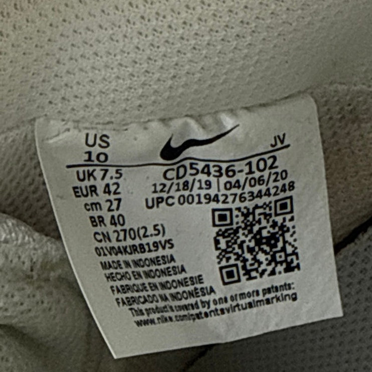 Nike Court Vision Women's White Red Leather Lace Up Mid Top Athletic Sneakers 10