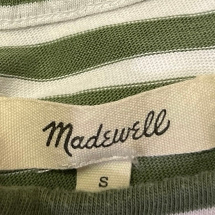 Madewell Green Striped Sleeveless Cami Muscle Tee Shirt Sweater Tank Vest Top S