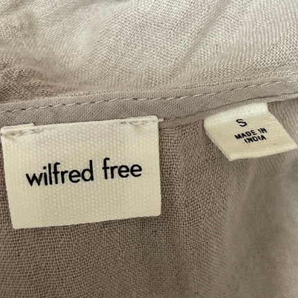 Aritzia Wilfred Free Tan Sleeveless Tiered Flowy Scoop Neck Maxi A-line Dress S