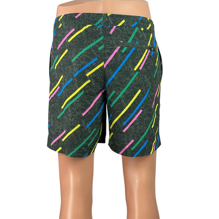 Chubbies The Galaxy Drivers Men Multicolor Geometric Print Swim Trunks Shorts S