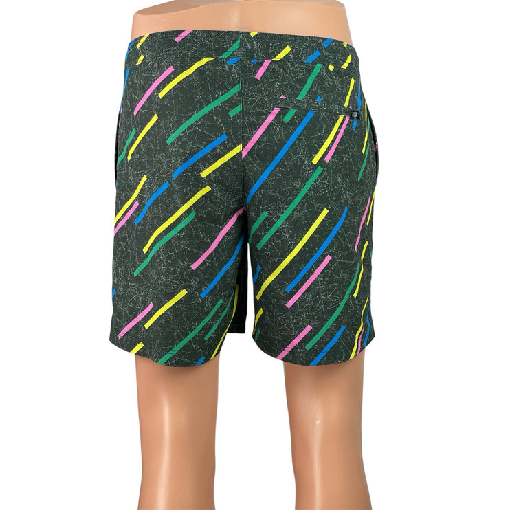 Chubbies The Galaxy Drivers Men Multicolor Geometric Print Swim Trunks Shorts S