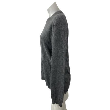 Zadig & Voltaire 100% Cashmere Uneven Hem Long Sleeve Sweatshirt Sweater Top S