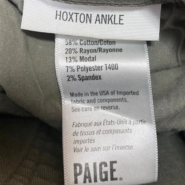 Paige Hoxton Ankle Women's Gray Mid Rise Casual Skinny Denim Jeans Size 25