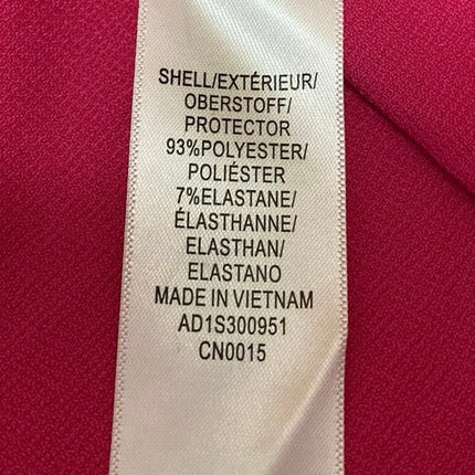 Adrianna Papell Women's Pink Ruffle Sleeve V Neck Knit Pullover Blouse Top Sz L